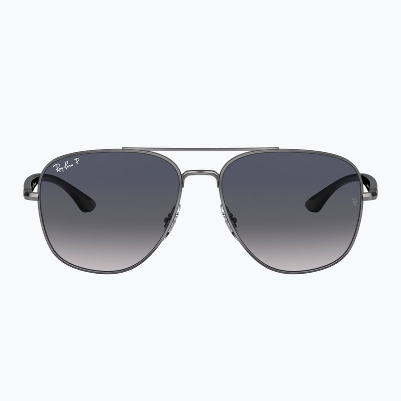 Sonnenbrille Ray-Ban RB3683 brass/blue grey polarized 2