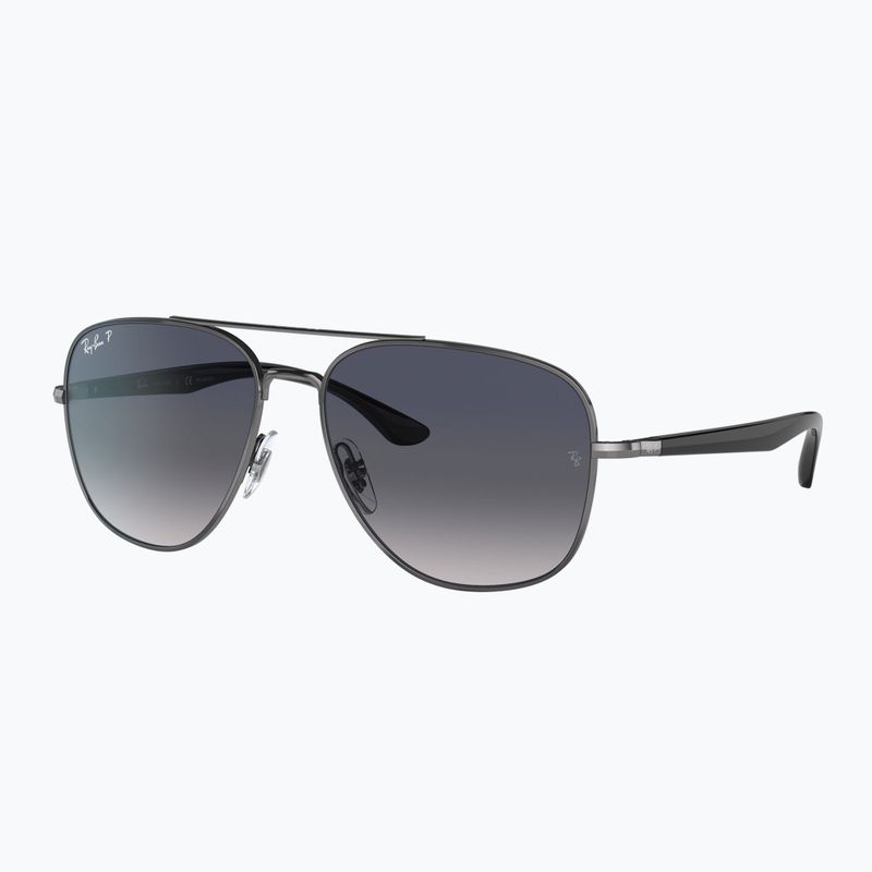 Sonnenbrille Ray-Ban RB3683 brass/blue grey polarized 4