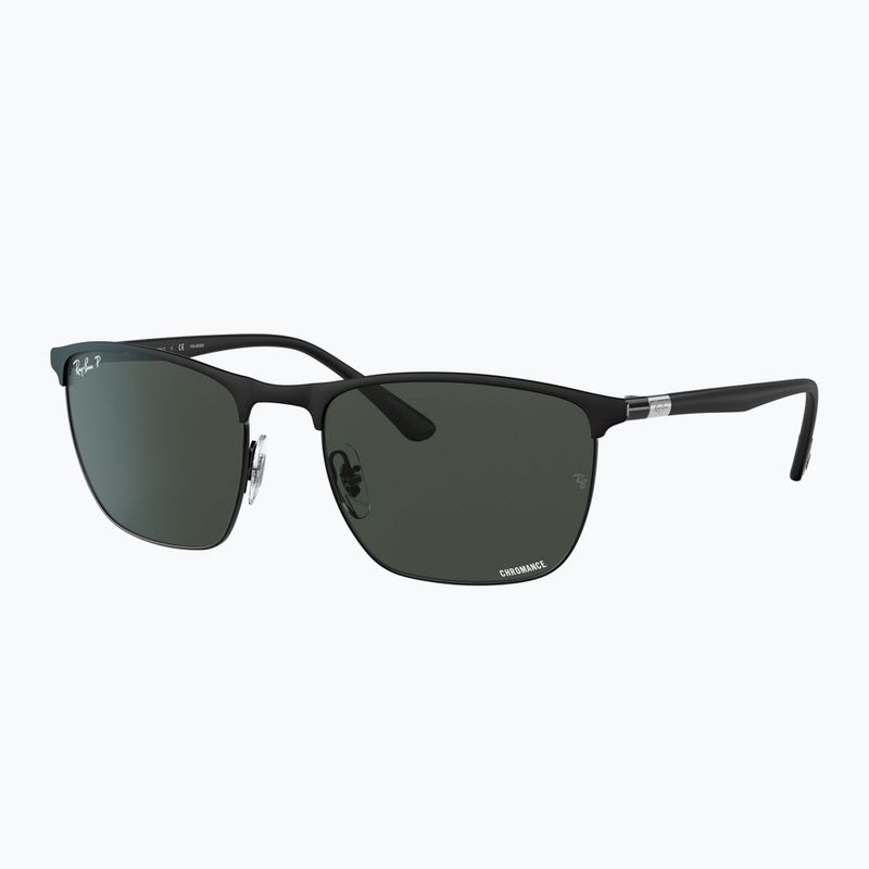 Sonnenbrille Ray-Ban RB3686 Polarized+ Lenses matte black/dark grey polarized+ 4