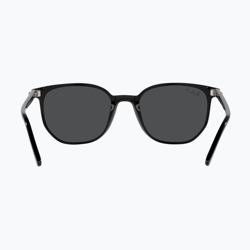 Sonnenbrille Ray-Ban Elliot black/black polarized 5