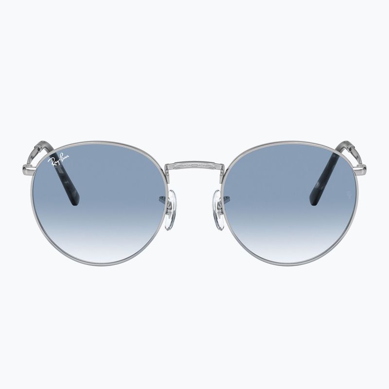 Sonnenbrille Ray-Ban New Round silver/blue 2