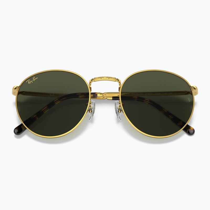 Sonnenbrille Ray-Ban New Round gold/green 3