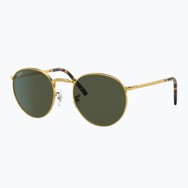 Sonnenbrille Ray-Ban New Round gold/green 4