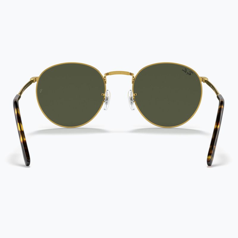 Sonnenbrille Ray-Ban New Round gold/green 5