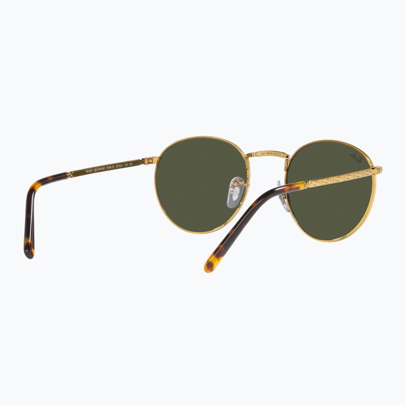 Sonnenbrille Ray-Ban New Round gold/green 6