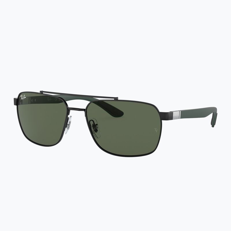 Sonnenbrille Ray-Ban RB3701 black/dark green 4