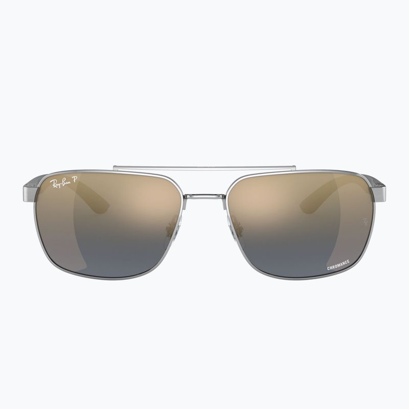 Sonnenbrille Ray-Ban RB3701 Polarized+ Lenses silver/blue gold polarized+ 2