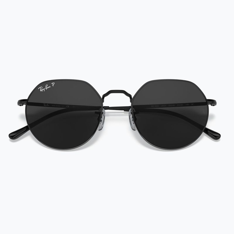 Sonnenbrille Ray-Ban Jack black/black polarized 3