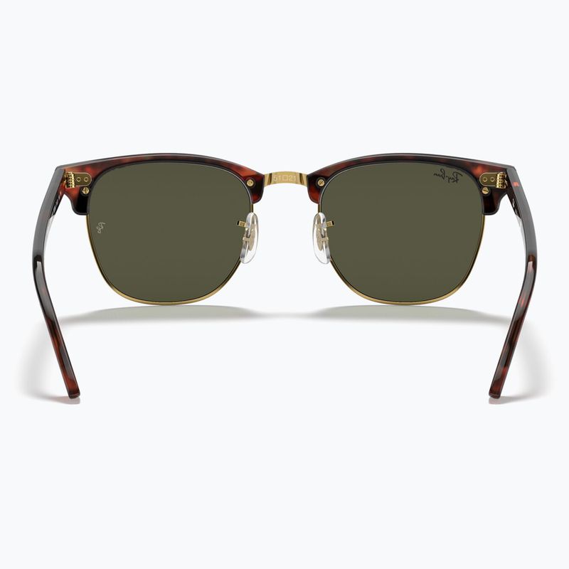 Sonnenbrille Ray-Ban Clubmaster Classic tortoiseshell/gold/green g-15 5
