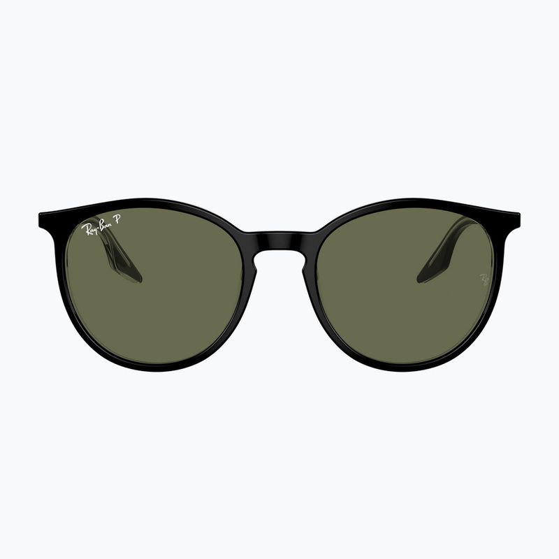 Sonnenbrille Ray-Ban RB2204 transparent black/green polarized 2
