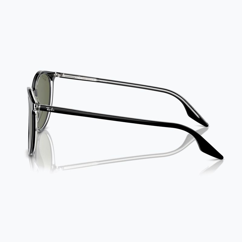 Sonnenbrille Ray-Ban RB2204 transparent black/green polarized 6