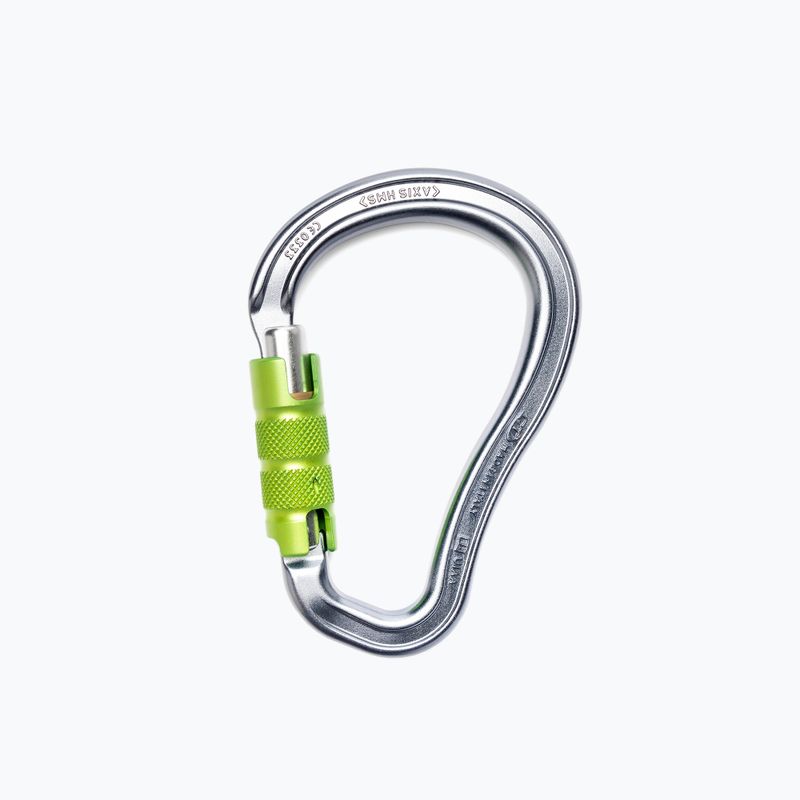 Klettern Technologie Axis Big Tg Karabiner L3860006 silber-grün 2C38600XPE 2