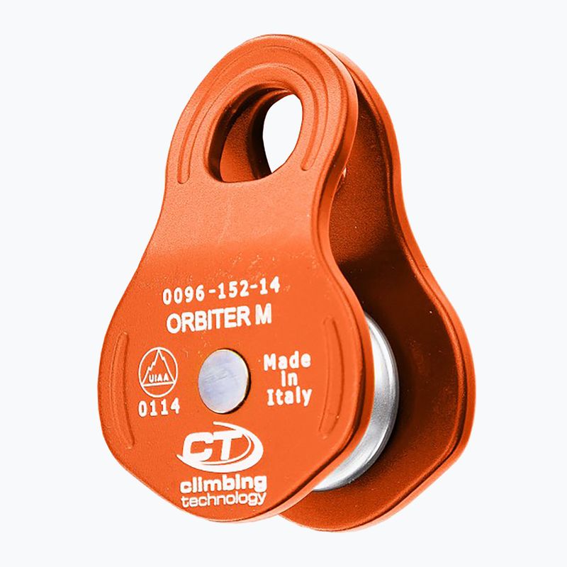 Kletterblock Seilrolle Climbing Technology Orbiter M orange