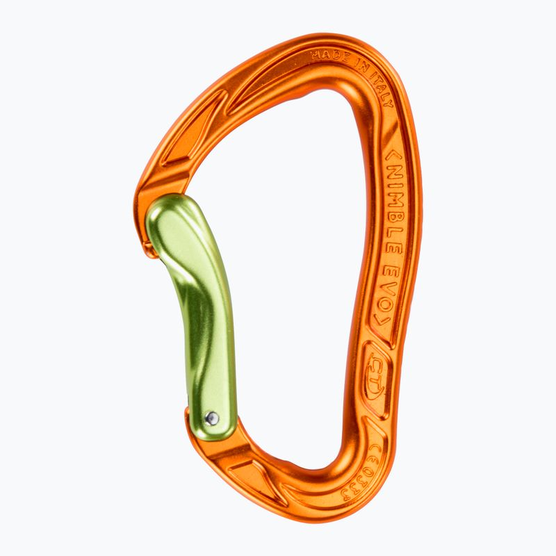 Klettern Technologie Nimble Evo B orange-grün Karabiner 2C39300WBL