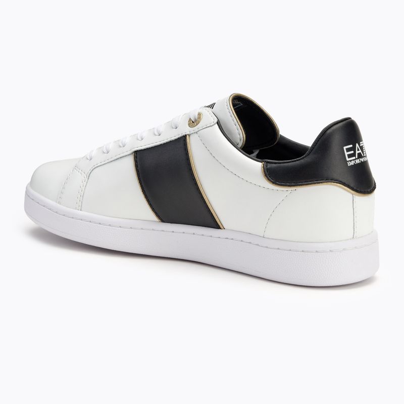 EA7 Emporio Armani Classic Logo Schuhe weiß/ schwarz/ gold 3