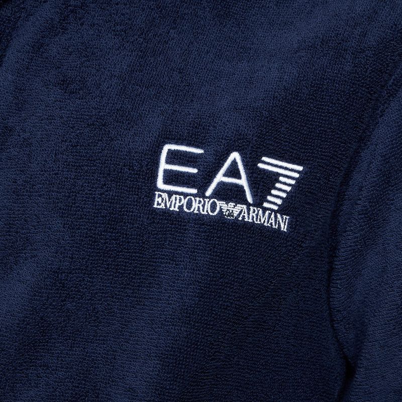 EA7 Emporio Armani Wassersport Core blu navy/ bianco Bademantel 3