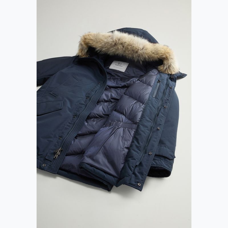 Jacke Herren Woolrich Polar High Collar Fur melton blue 6