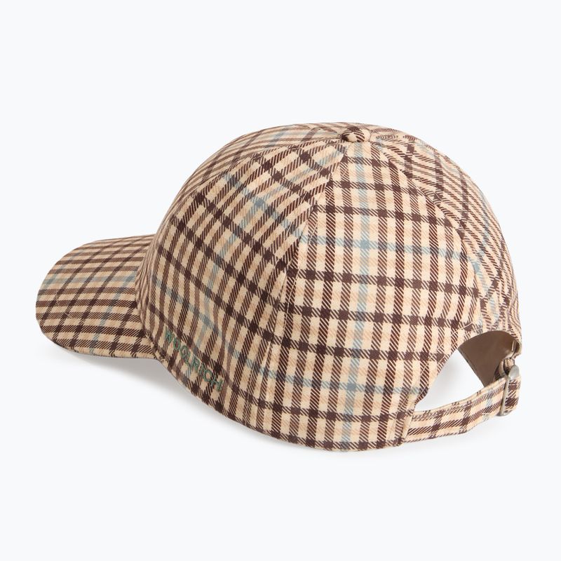 Damen-Basecap Woolrich Check Baseball Cap beige check 2