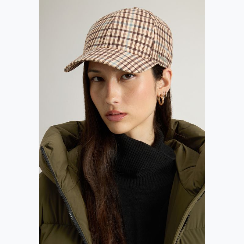 Damen-Basecap Woolrich Check Baseball Cap beige check 4