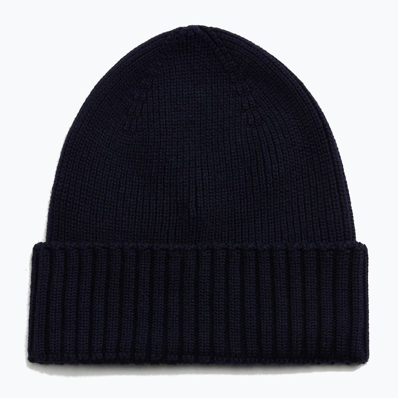 Herren-Wintermütze Woolrich Legacy Patch Beanie melton blue 2