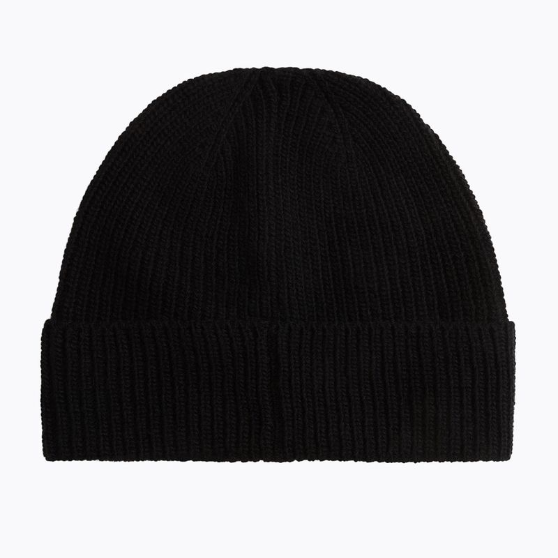 Herren-Wintermütze Woolrich Knitted Ribbed Beanie black 2