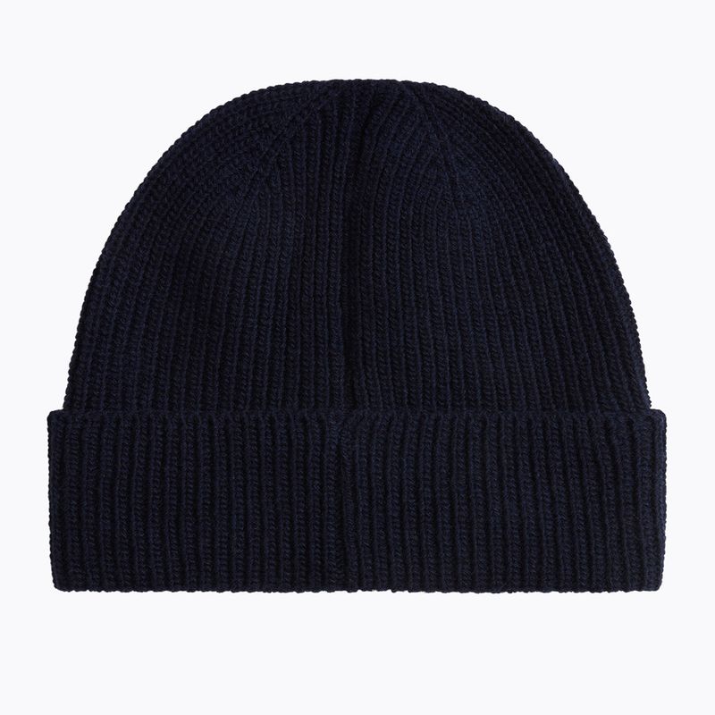 Herren-Wintermütze Woolrich Knitted Ribbed Beanie melton blue 2