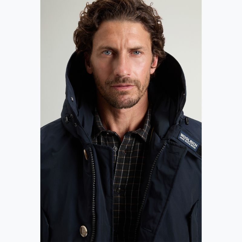 Gefütterter Herrenmantel Woolrich Arctic Detachable Fur Parka melton blue 4