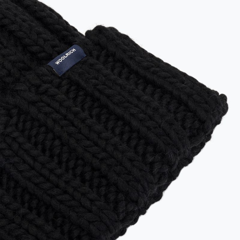 Damen Wintermütze Woolrich Chunky Beanie 2026 black 3