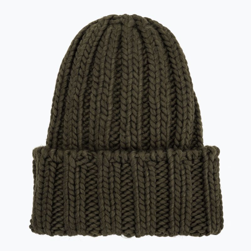 Damen Wintermütze Woolrich Chunky Beanie dark green 2