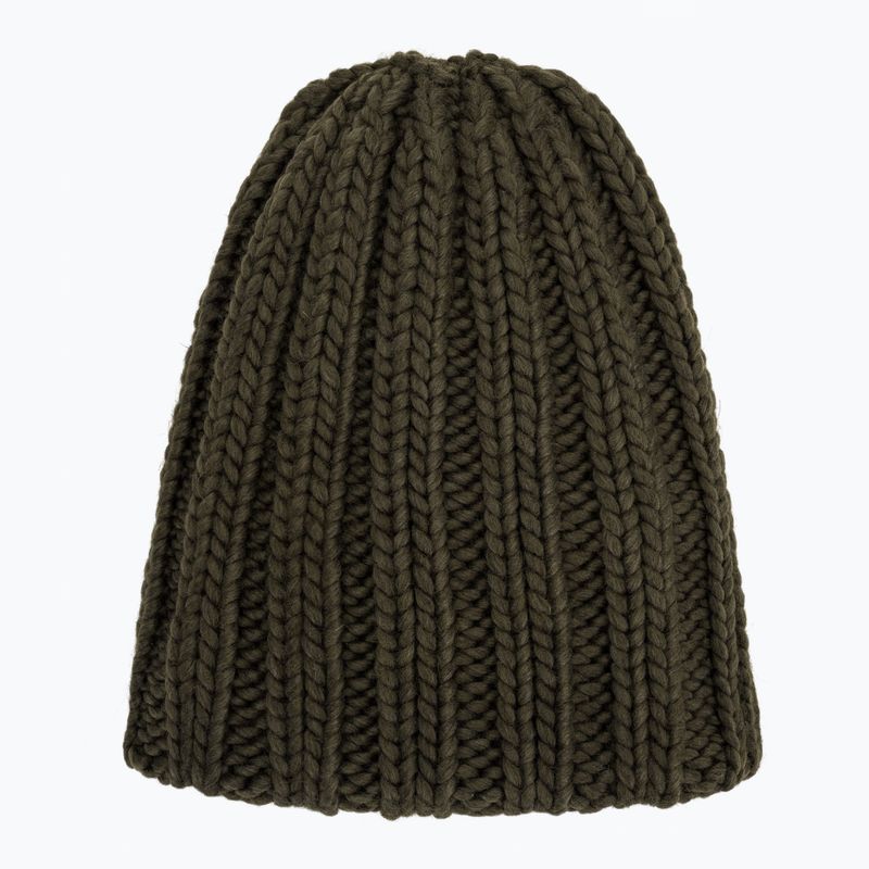 Damen Wintermütze Woolrich Chunky Beanie dark green 4