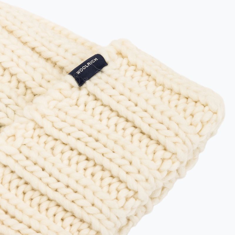 Damen Wintermütze Woolrich Chunky Beanie 2026 milky cream 3