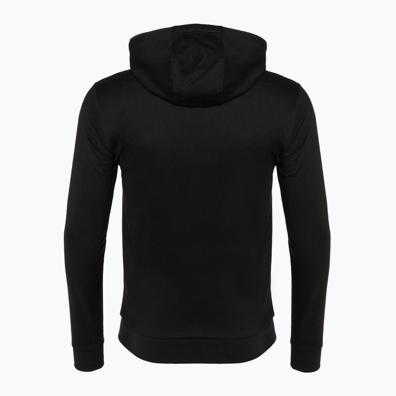 Herren Hoodie Sweatshirt EA7 Emporio Armani Train Logo Series Hoodie Extended Logo Coft black/gold logo 6