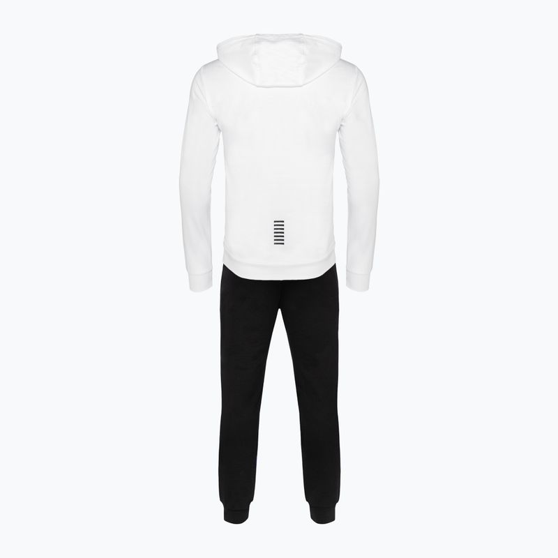 Jogginghose Herren EA7 Emporio Armani Train Core ID Hoodie Coft white/black 2