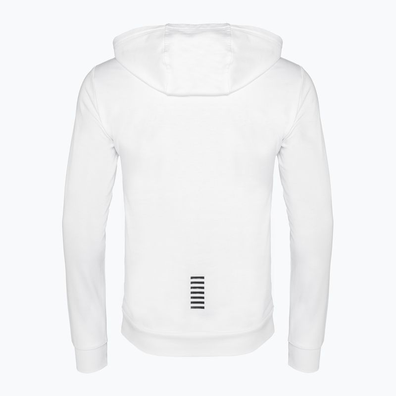 Jogginghose Herren EA7 Emporio Armani Train Core ID Hoodie Coft white/black 4