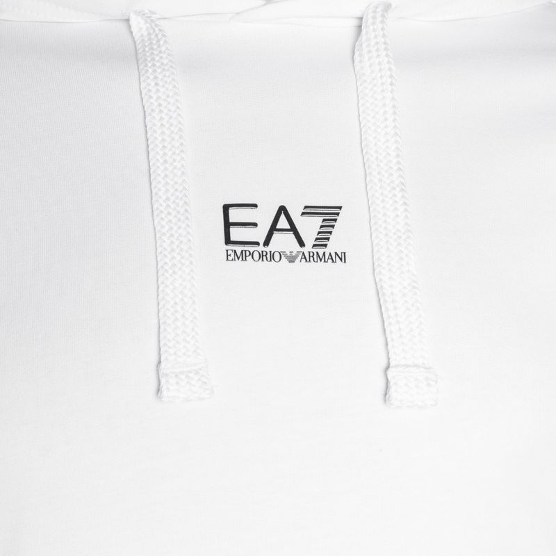 Jogginghose Herren EA7 Emporio Armani Train Core ID Hoodie Coft white/black 5