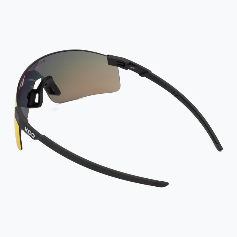 Koo Nova Sonnenbrille schwarz matt/rot verspiegelt 2