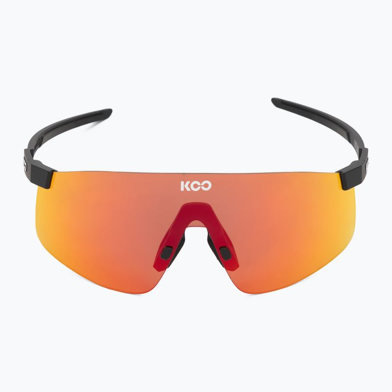 Koo Nova Sonnenbrille schwarz matt/rot verspiegelt 3