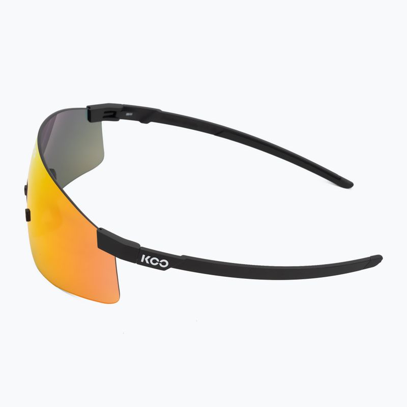 Koo Nova Sonnenbrille schwarz matt/rot verspiegelt 4