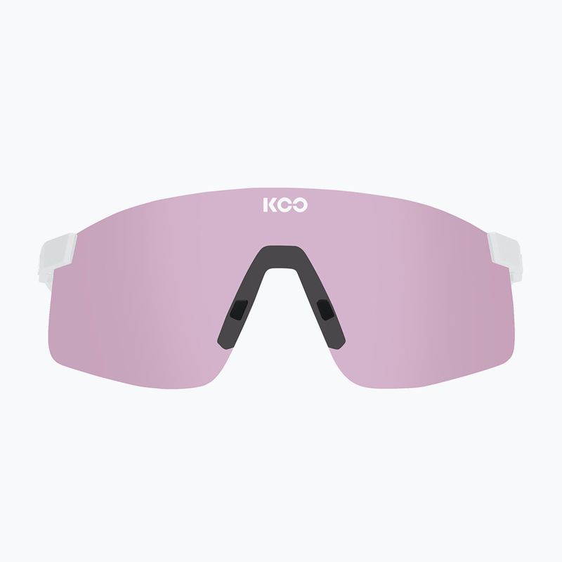 Koo Nova Sonnenbrille weiß matt/photochrom rosa 2