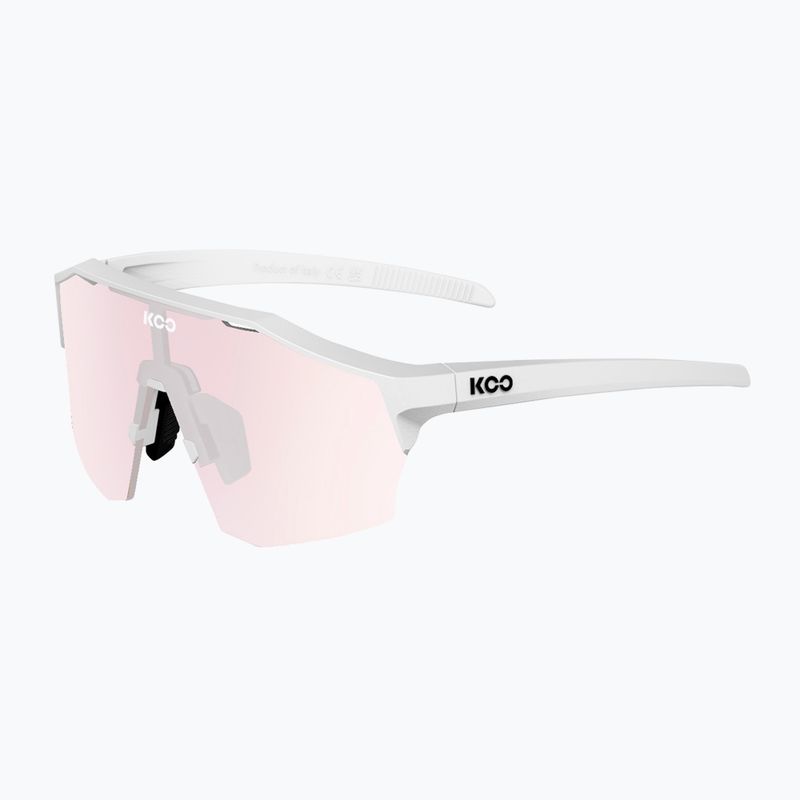 Koo Alibi Sonnenbrille, weiß, matt/photochrom, fuchsia 2