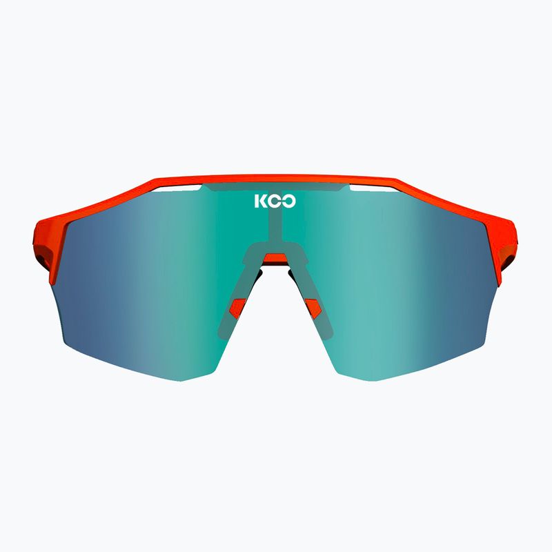 Koo Alibi orange matt/grün verspiegelte Sonnenbrille 6