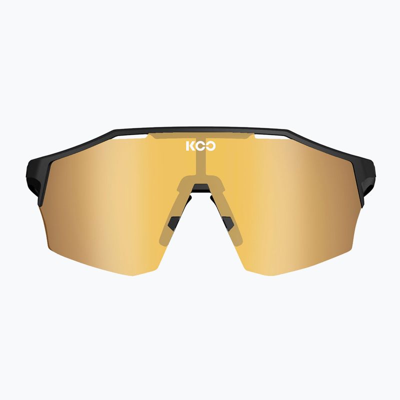 Koo Alibi Sonnenbrille schwarz matt/gold verspiegelt 2
