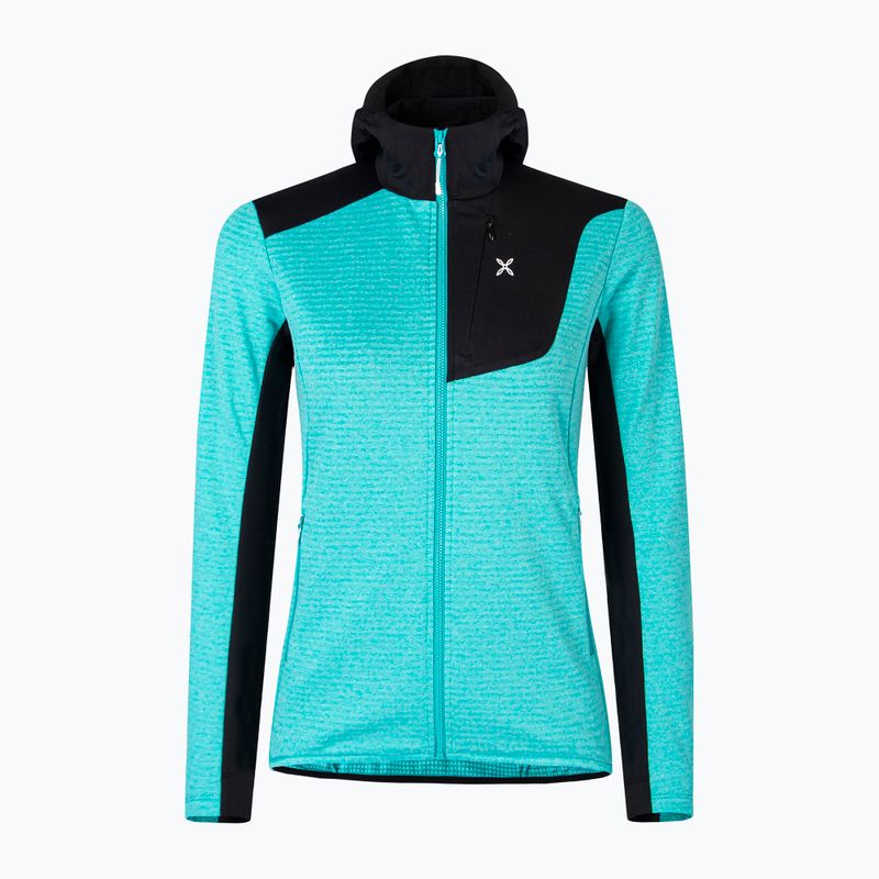 Frauen Montura Thermalgrid Pro Hoody Maglia Pflege blau