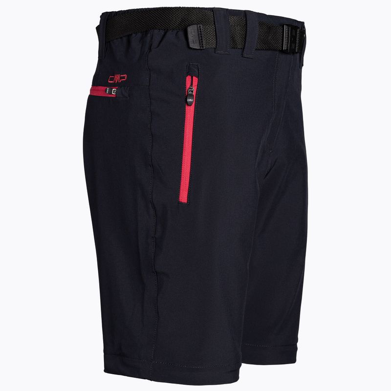 CMP Zip Off Damen Trekkinghose schwarz/rosa 3T51446/05UG 3