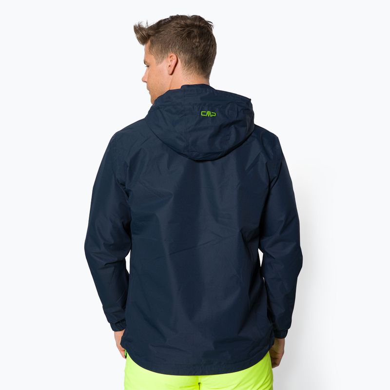 Herren CMP Snaps Regenjacke schwarz 39X7367/N950 2