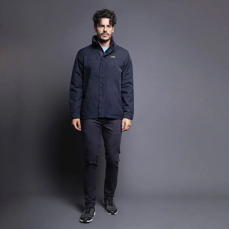 Herren CMP Snaps Regenjacke schwarz 39X7367/N950 9