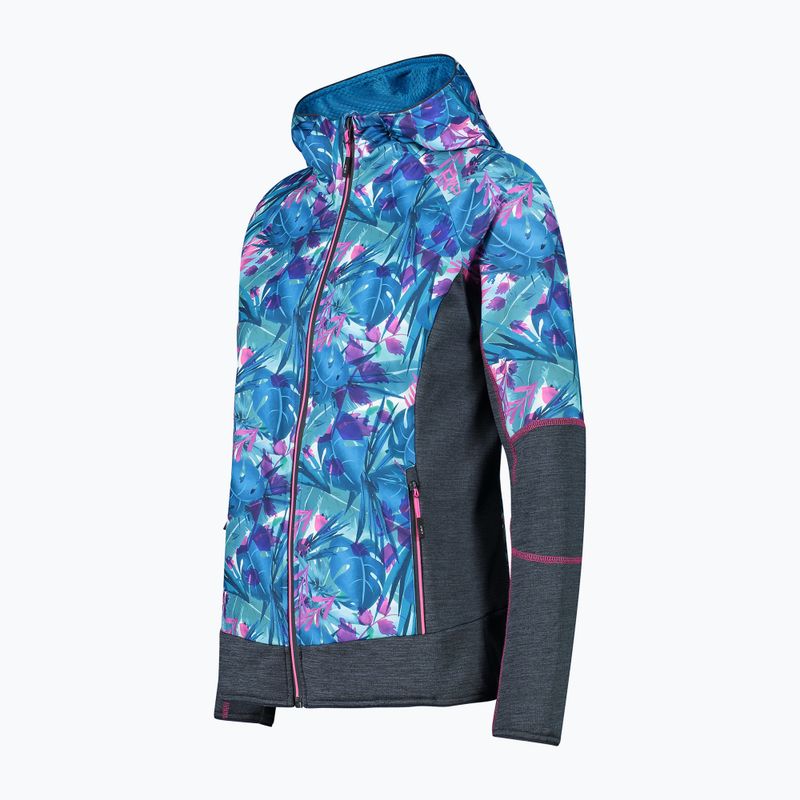 Blaues Fleece-Sweatshirt für Damen von CMP 32E6156P/02ZL 2