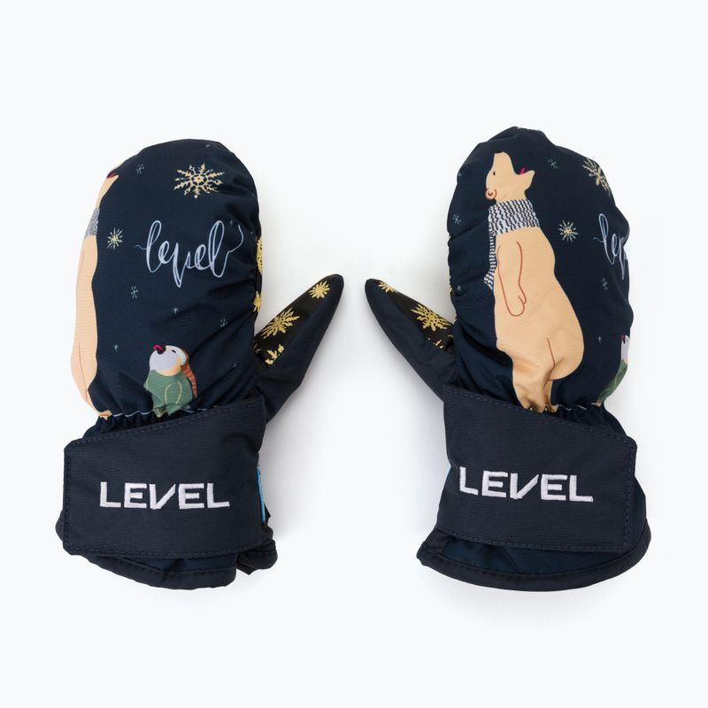Kinder Snowboardhandschuhe Level Animal Mitt blau 4174 2