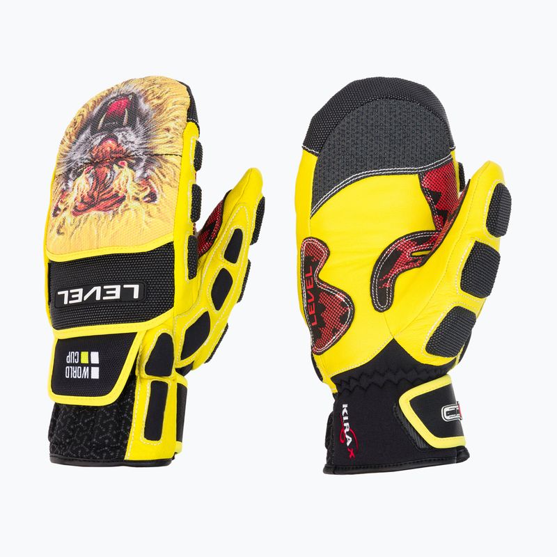 Herren Level Worldcup Cf Mitt Gelb 3009 Skihandschuhe