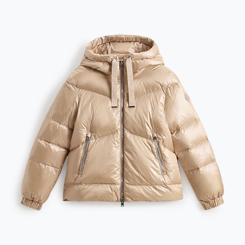 Woolrich Damenjacke Aliquippa Short Puffer oxford tan 4